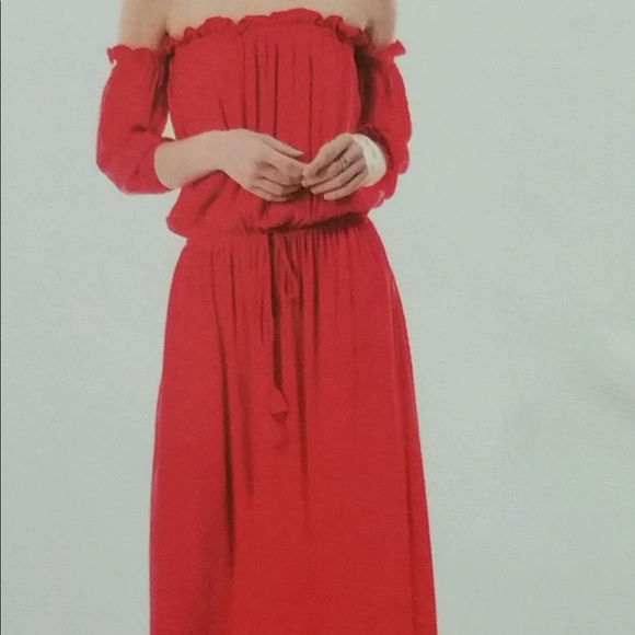 Long maxi dress off shoulder - Picture 3 of 6